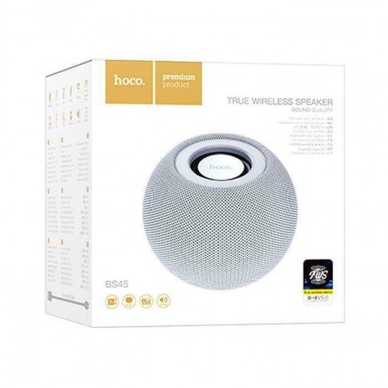 Hoco BS45 Ηχείο Bluetooth 5W με Ραδιόφωνο και Διάρκεια Μπαταρίας έως 6 ώρες Γκρι