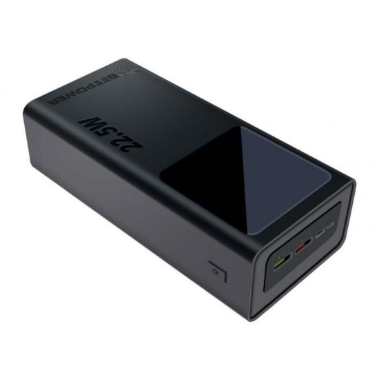 Beepower BP-30PD Power Bank 30000mAh 22.5W με 2 Θύρες USB-A και Θύρα USB-C Power Delivery