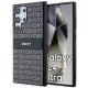 Θήκη DKNY Δερμάτινη με Σχέδιο Ρίγα Mono & Μεταλλικό Λογότυπο (DKHCS24LPRTHSLK) για Samsung Galaxy S24 Ultra – Μαύρη
