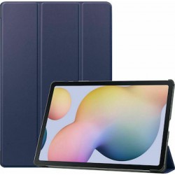 Tri-Fold Book Case with Stand Capability - Dark Blue (Samsung Galaxy Tab S7 Plus 12.4)