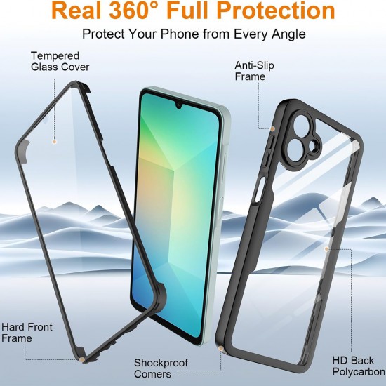 Samsung Galaxy A07 4G Θήκη Techsuit ColorVerse 360 Series + Προστασία Οθόνης – Μαύρο Samsung Galaxy A07 4G Θήκη Techsuit ColorVerse 360 Series + Προστασία Οθόνης – Μαύρο