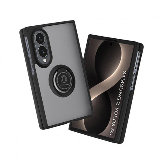 Techsuit Glinth Ring Hybrid Θήκη Πλάτης για Samsung Galaxy Z Fold8 – Black
