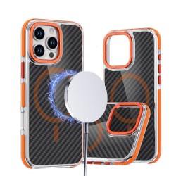 Θήκη Fiber Συμβατή με MagSafe για Xiaomi Redmi Note 15 4G / 5G Πορτοκαλί