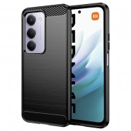 Xiaomi Redmi 15 4G / Redmi 15 5G Techsuit – Carbon Silicone – Μαύρο