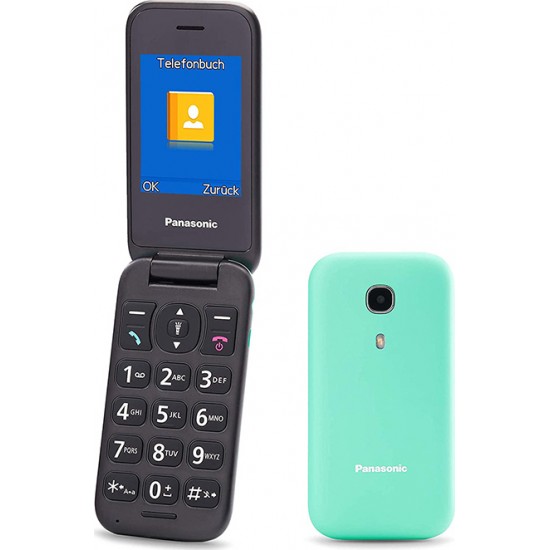 Panasonic KX-TU400 Single SIM Mobile Phone with Buttons for the Elderly Turquoise