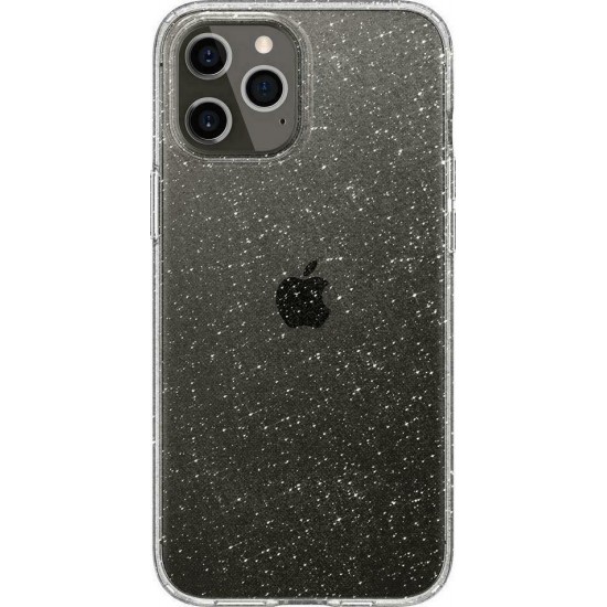 Spigen Liquid Crystal Glitter Back Cover Silicone Transparent (iPhone 12/12 Pro)