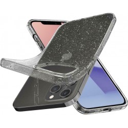 Spigen Liquid Crystal Glitter Back Cover Silicone Transparent (iPhone 12/12 Pro)