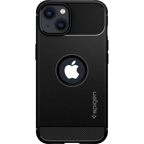 Spigen Rugged Armor Back Cover Silicone Black (iPhone 13 mini)