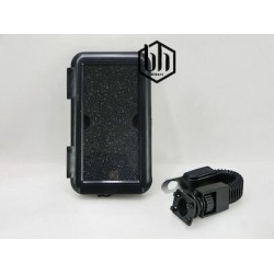 Mobile Phone Stand with Waterproof Case for Motorcycle Steering Wheel 7.5x15.5cm
