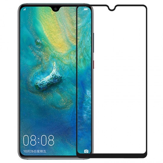 TEMPERED GLASS για HUAWEI MATE 20 FULL GLUE 5D Προστασία Οθόνης - Μαύρος