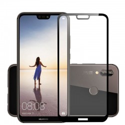 TEMPERED GLASS για HUAWEI P20 LITE FULL GLUE 5D Προστασία Οθόνης - Μαύρος