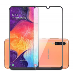 TEMPERED GLASS Για SAMSUNG GALAXY A50 FULL GLUE 5D Προστασία Οθόνης - Μαύρος