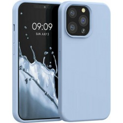 Rubberized Back Cover Silicone Light Blue Matt (iPhone 13 Pro)