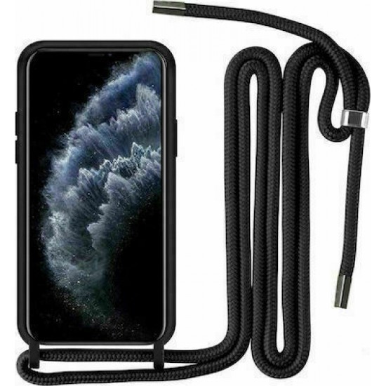 Apple iPhone 12 Pro Max - Liquid Silicone with OEM cord black Apple iPhone 12 Pro Max - Liquid Silicone with OEM cord black