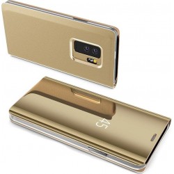 Hurtel Mirror Book Transparent Gold (Galaxy S9 +)