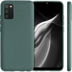 Soft Flexible Back Cover Silicone Teal (Galaxy A02s)