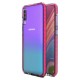 Θήκη για Samsung Galaxy A70 Back Spring Σιλικόνης Θήκη gel Σιλικόνης with a colorful frame - Pink