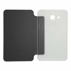 Θήκη Βιβλίο - Σιλικόνη Flip Cover Για Samsung Galaxy Tab E 9.6'' T560/T561 με σχεδιο - Μαύρος