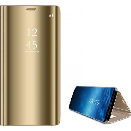 Hurtel Mirror Book Transparent Gold (Galaxy S9 +)