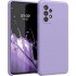 Soft Flexible Rubber Back Cover Silicone Violet Purple (Galaxy A52)