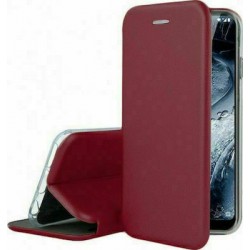 Smart Magnet Elegance Book Case For Apple iPhone XS Max Bordeaux