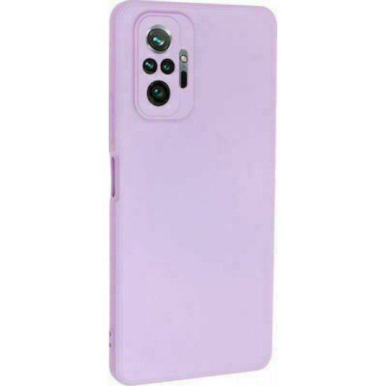 Silky and Soft Touch Back Cover Silicone Lilac (Redmi Note 10 Pro)