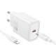 Hoco N62 USB-C PD/QC 30W Φορτιστής με Καλώδιο USB-C σε Lightning