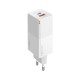 Forever Φορτιστής Υψηλής Ισχύος 65W με Θύρες USB-C & USB – Λευκός Forever Φορτιστής Υψηλής Ισχύος 65W με Θύρες USB-C & USB – Λευκός