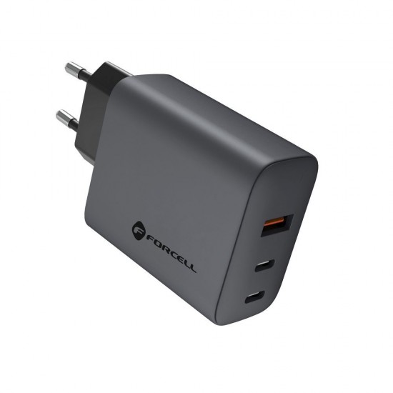 Forcell F-Energy GaN VT-42B Φορτιστής 65W με 2x USB-C & USB-A