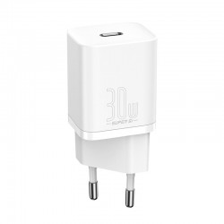 Baseus Φορτιστής Super Si Γρήγορης Φόρτισης 30W USB-C (CCSUP-J02) – Λευκός