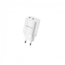 Forever Φορτιστής GaN 35W με 2 Θύρες USB-C – Λευκός
