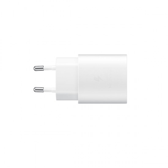 Samsung Φορτιστής Ταχείας Φόρτισης 25W USB-C με Καλώδιο Type-C σε Type-C – Λευκό / Μαύρο Samsung Φορτιστής Ταχείας Φόρτισης 25W USB-C με Καλώδιο Type-C σε Type-C – Λευκό / Μαύρο