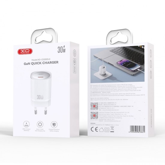 XO CE20 PD 30W USB-C Φορτιστής