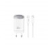XO Φορτιστής GaN με Θύρα USB-C & Καλώδιο USB-C σε Lightning 30W Power Delivery – Λευκό (CE20)