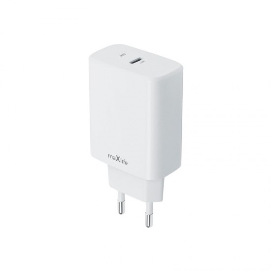 maXlife Φορτιστής Ταχείας Φόρτισης 30W PD USB-C (MXTC-10-30C) – Λευκός maXlife Φορτιστής Ταχείας Φόρτισης 30W PD USB-C (MXTC-10-30C) – Λευκός