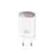 XO-CE21(EU) Φορτιστής GaN 30W με Θύρες USB-C & USB – Λευκός