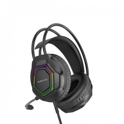 Borofone BO105 Ενσύρματα Ακουστικά Gaming Over-Ear με Σύνδεση 3.5mm & USB – Thunder Μαύρο