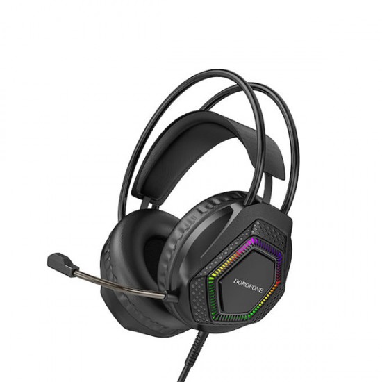 Borofone BO105 Ενσύρματα Ακουστικά Gaming Over-Ear με Σύνδεση 3.5mm & USB – Thunder Μαύρο Borofone BO105 Ενσύρματα Ακουστικά Gaming Over-Ear με Σύνδεση 3.5mm & USB – Thunder Μαύρο