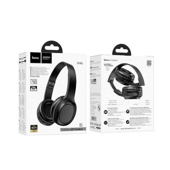 Hoco Charm W46 Ασύρματα Bluetooth Ακουστικά Over-Ear – 20 Ώρες Λειτουργίας – Μαύρο Hoco Charm W46 Ασύρματα Bluetooth Ακουστικά Over-Ear – 20 Ώρες Λειτουργίας – Μαύρο
