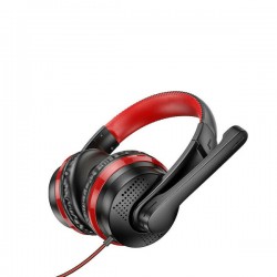 Hoco W103 Ενσύρματα Ακουστικά Gaming με Σύνδεση 3.5mm – Μαύρο / Κόκκινο