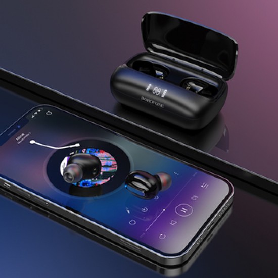 Borofone TWS Bluetooth Ασύρματα Ακουστικά BE55 Perfect – Μαύρο Borofone TWS Bluetooth Ασύρματα Ακουστικά BE55 Perfect – Μαύρο