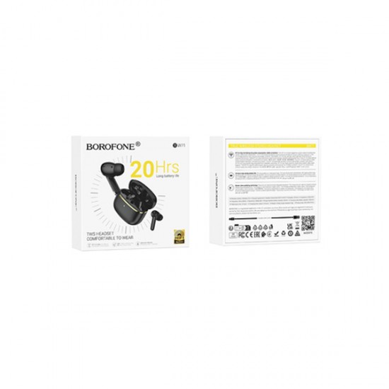 Borofone TWS Bluetooth Ασύρματα Ακουστικά BW71 Soleil – Μαύρο Borofone TWS Bluetooth Ασύρματα Ακουστικά BW71 Soleil – Μαύρο