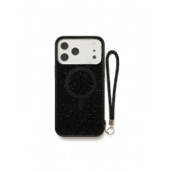 iPhone 17 Pro Max Back Cover MagSafe με Λουράκι – Rhinestones