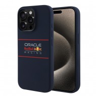 iPhone 15 Pro Max - Red Bull Racing - Σιλικόνη Θήκη με Οριζόντιο Κεντραρισμένο Λογότυπο MagSafe - Ναυτικό Μπλε