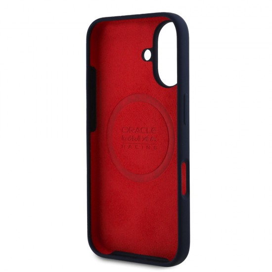 iPhone 16 Plus - Red Bull Racing Horizontal Centered Logo Silicone Θήκη MagSafe - Ναυτικό μπλε