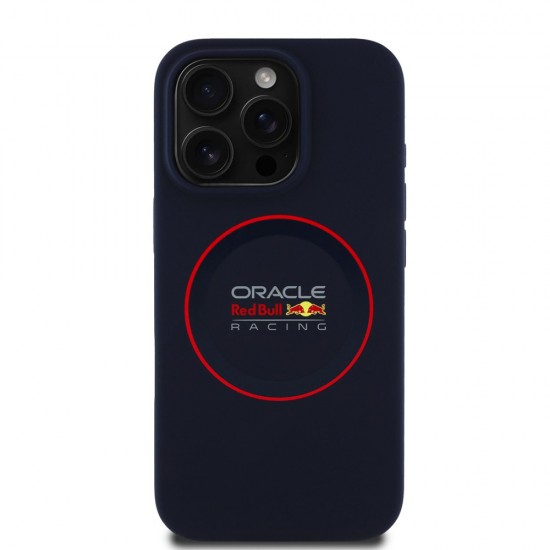 iPhone 16 Pro Max - Red Bull Racing - Σιλικόνη Κόκκινος Δακτύλιος MagSafe - Ναυτικό Μπλε