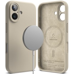 iPhone 16 Plus - Ringke Silicone Magnetic - Στόουν