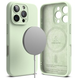 iPhone 16 Pro - Ringke Silicone Magnetic - Μαλακό Mint