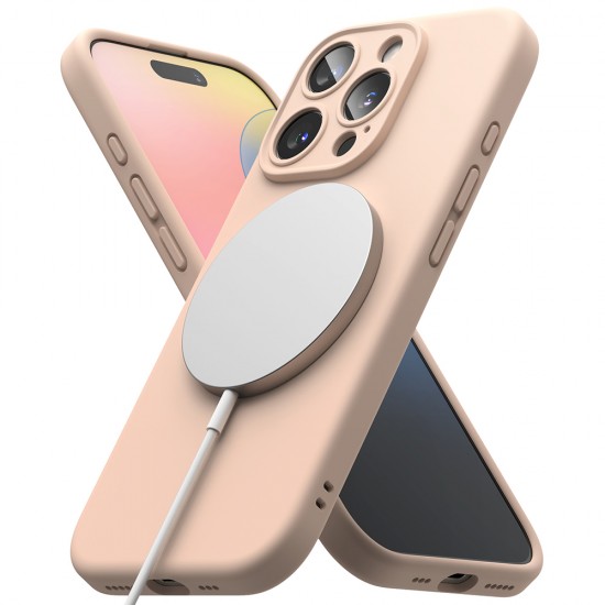 iPhone 16 Pro - Ringke Silicone Magnetic - Ροζ Χρυσό