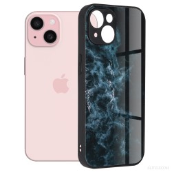 iPhone 15 Techsuit - Σειρά Glaze Μπλε Νεφέλωμα